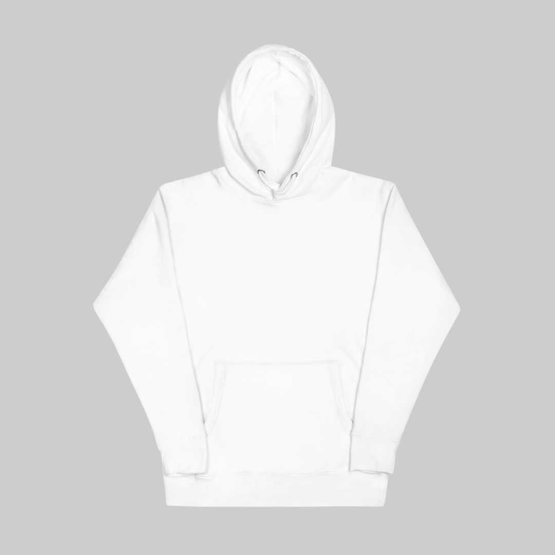Sudaderas con capucha Blanco para hombre - Mezcla de algodón y poliéster para una comodidad abrigada y fresca. Estilo unisex para todos los géneros.