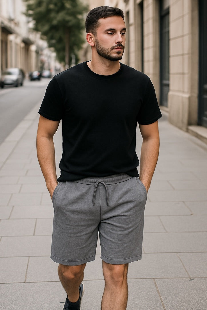 Pantalon en coton bleu pour homme