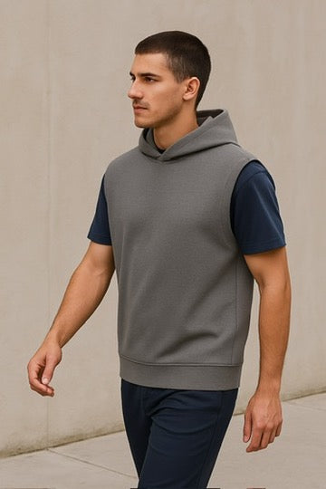 Sudadero Sin Mangas Gris