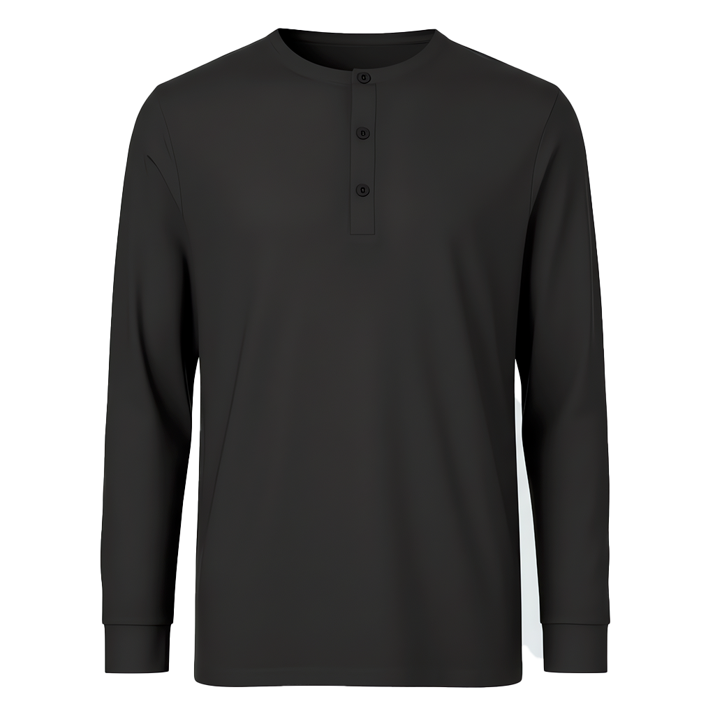 Camiseta con Botones Manga Larga