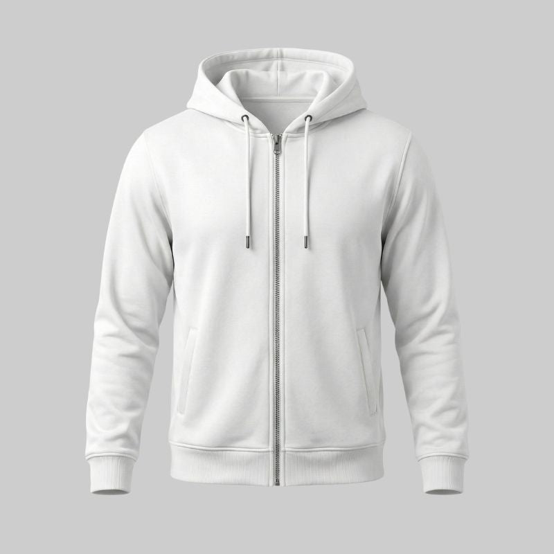 Hooded sweatshirt with zipper