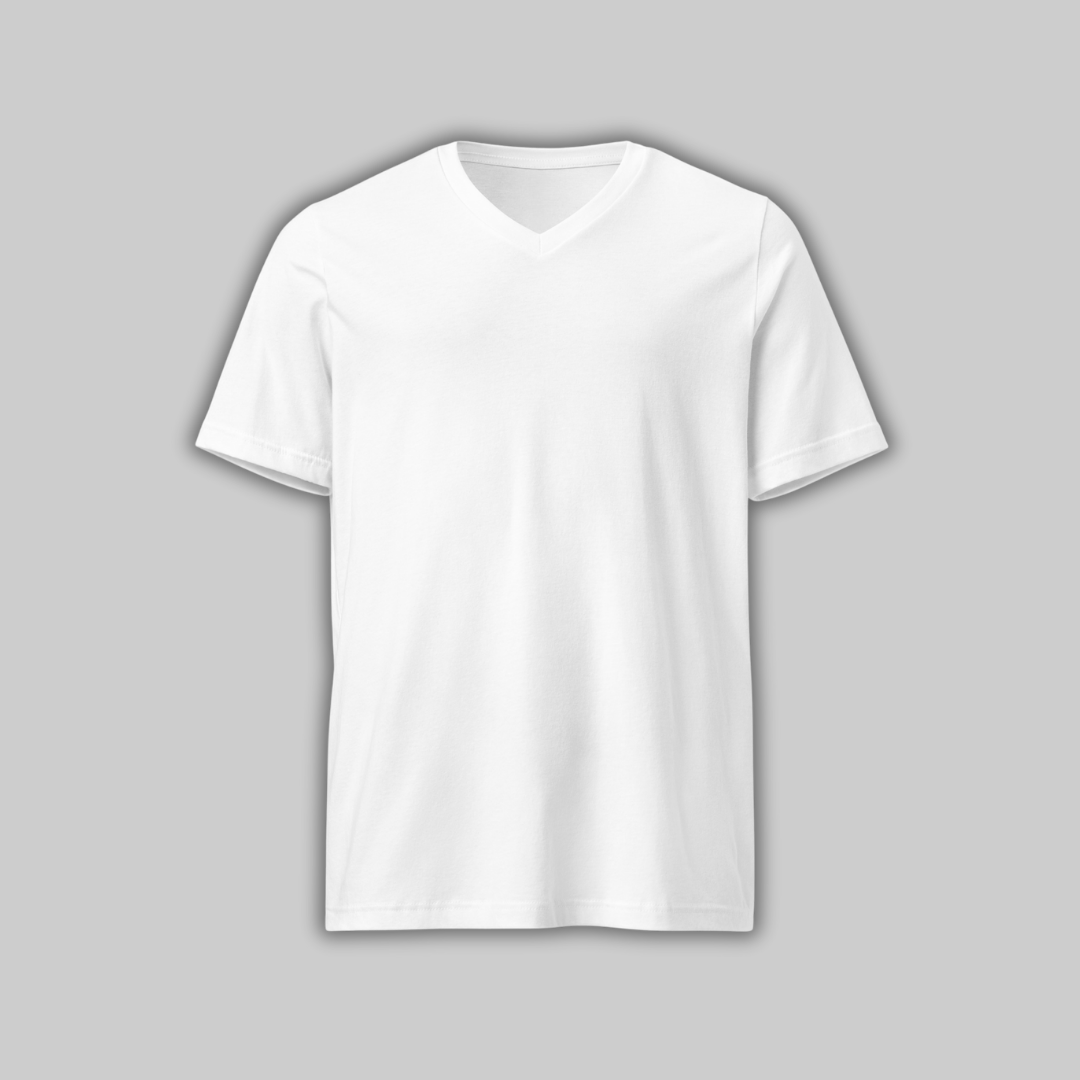 White V-neck T-shirt