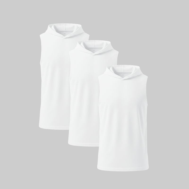 Camiseta Sin Mangas con Capucha Pack 3