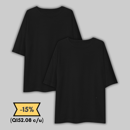 Black Oversize T-shirt Pack 2