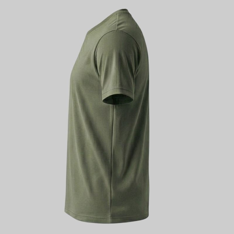Olive Green Cotton T-shirt