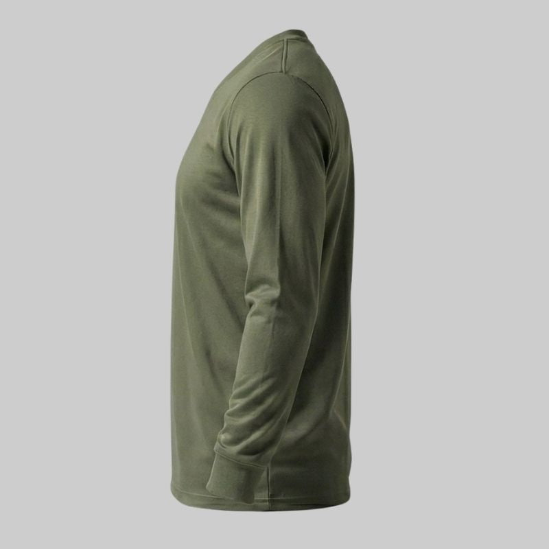 T-shirt vert à manches longues