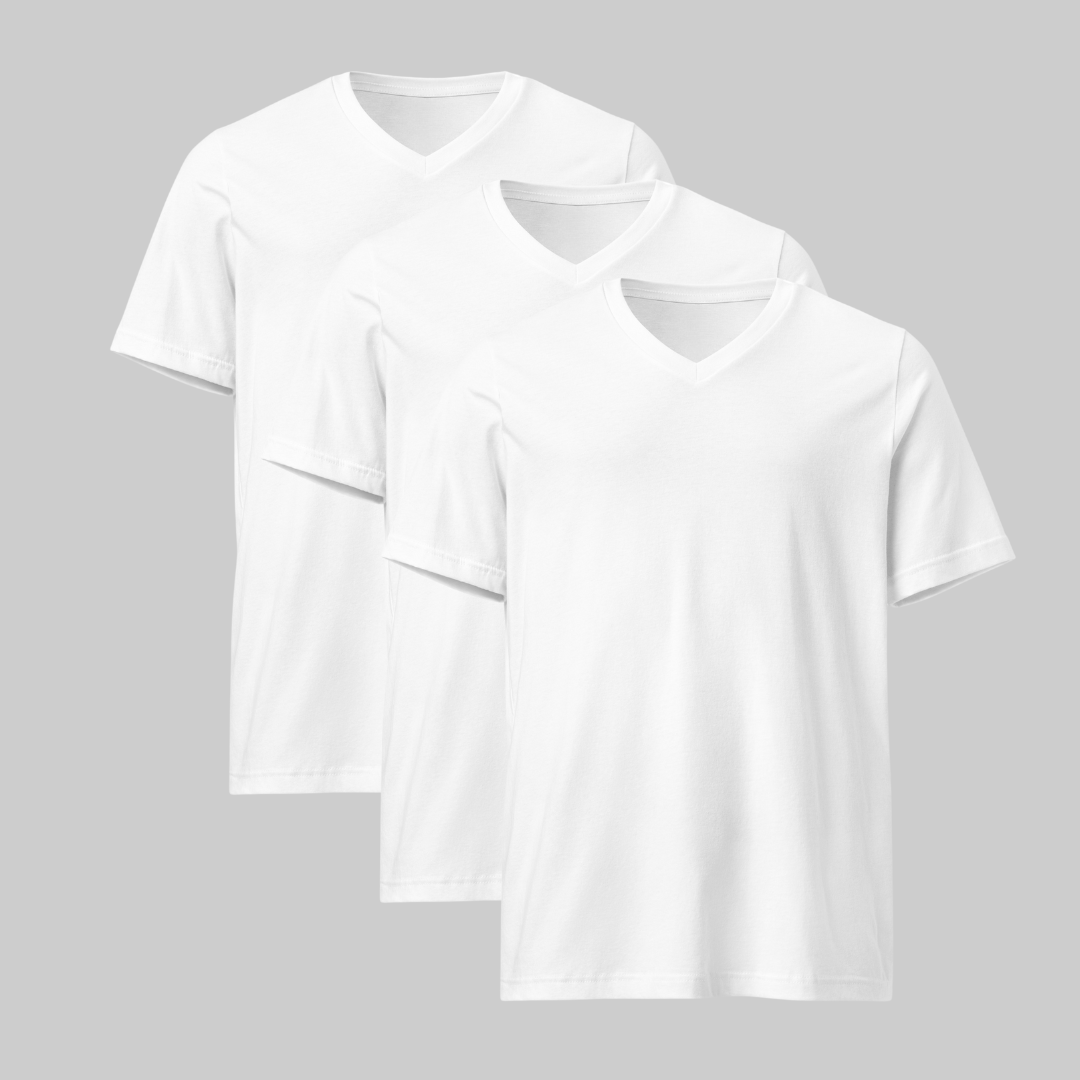 Playera Cuello V Pack 3