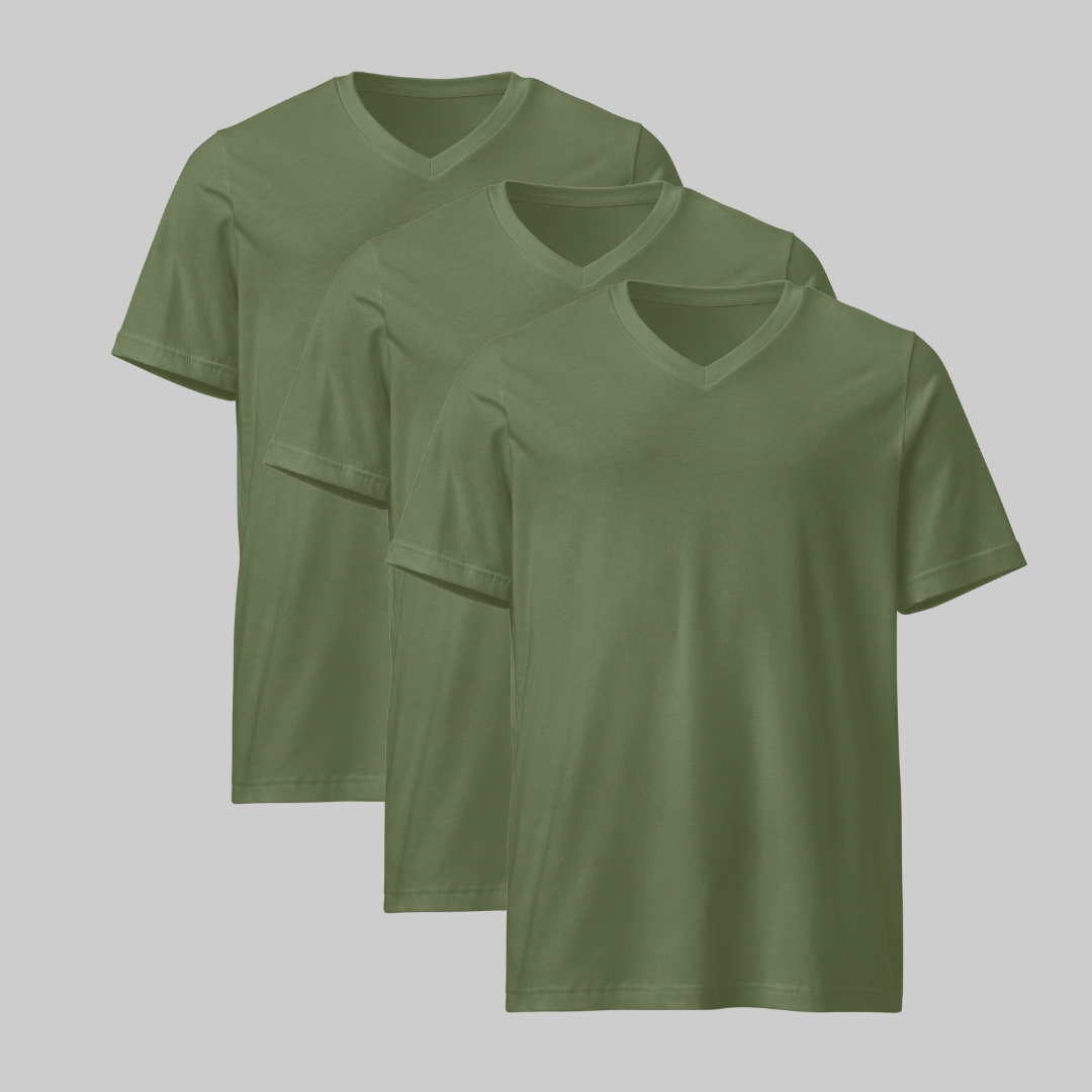 Playera Cuello V Pack 3