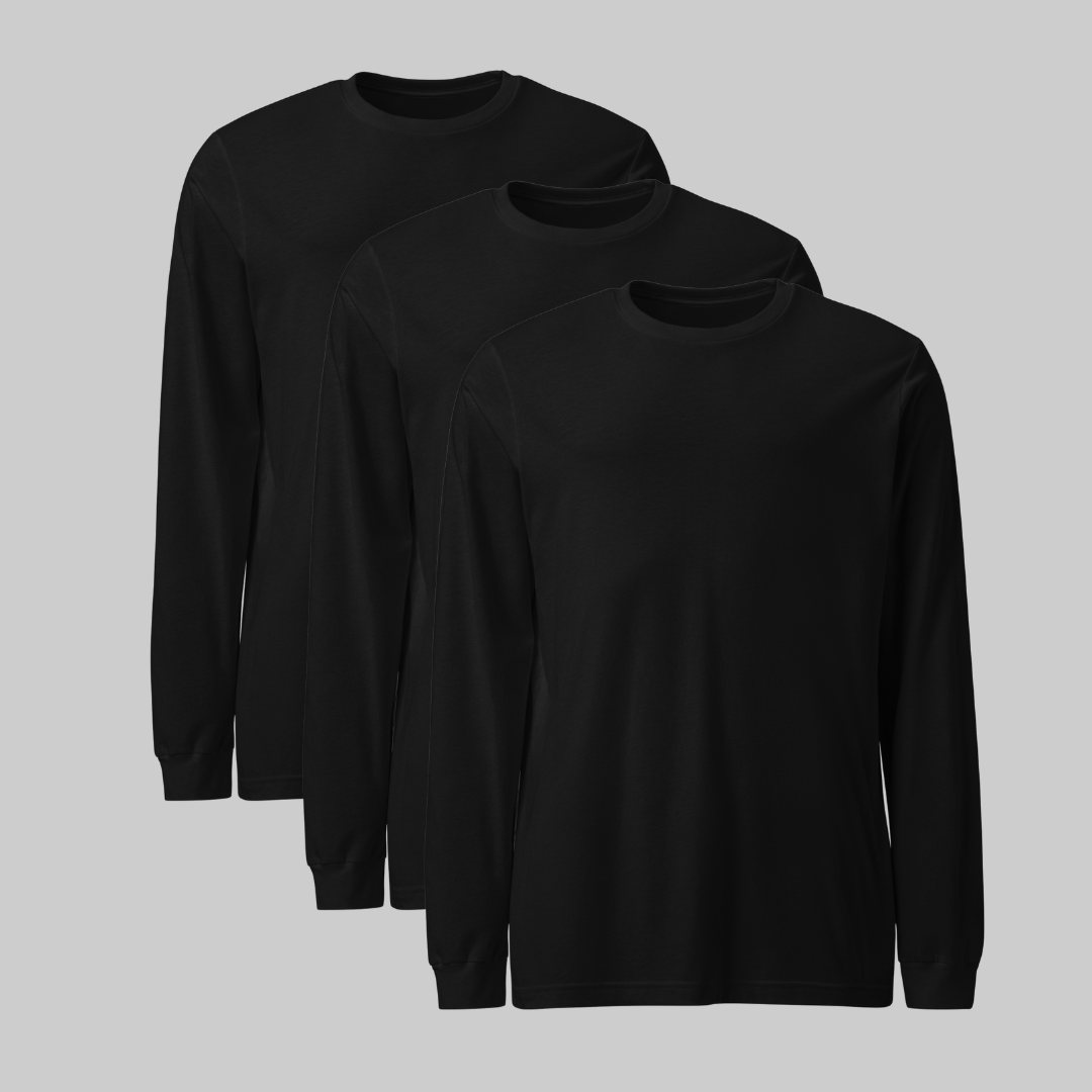 Playera manga larga Pack 3