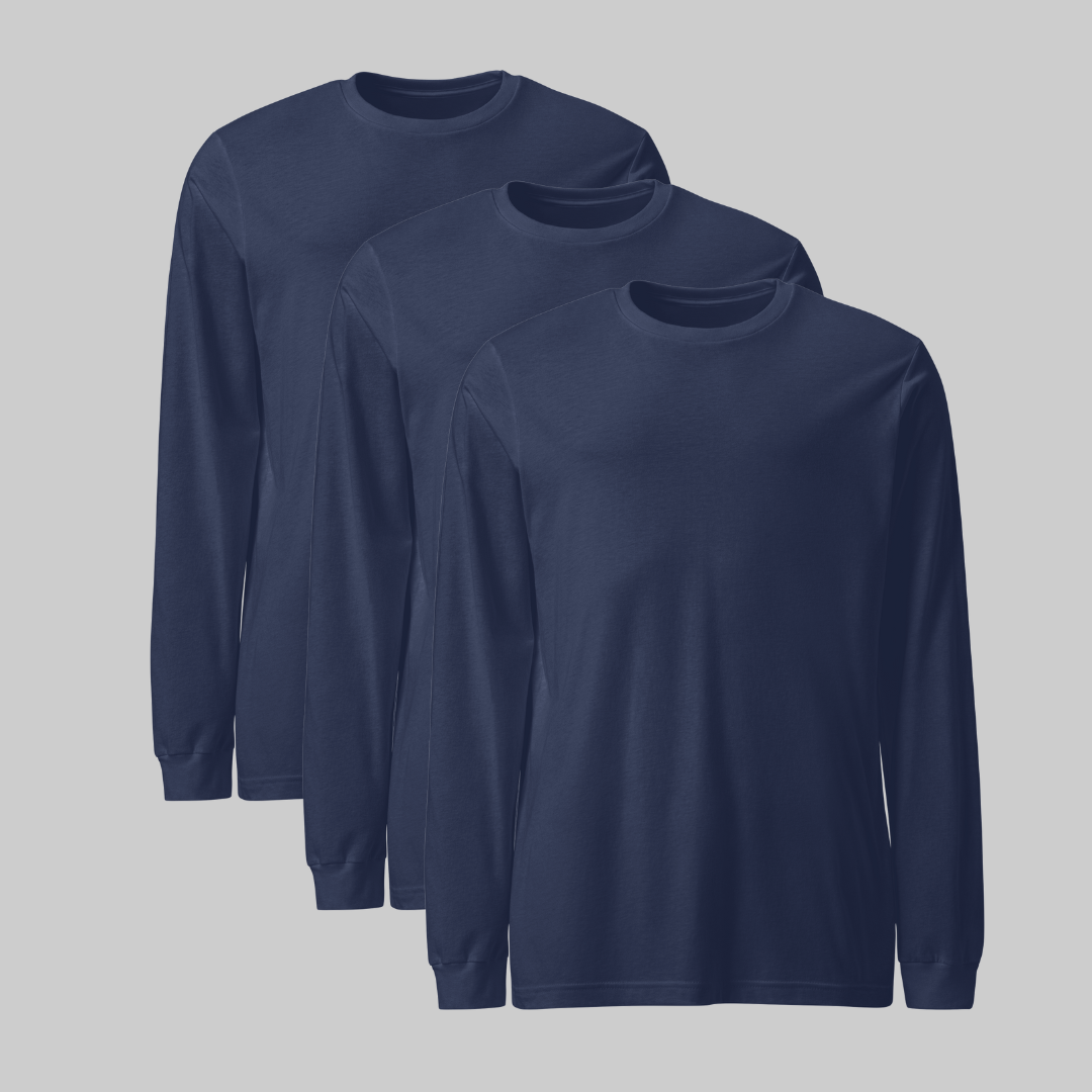 Playera manga larga Pack 3