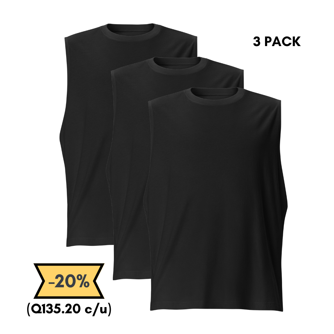 Camiseta Sin Mangas 3 Pack