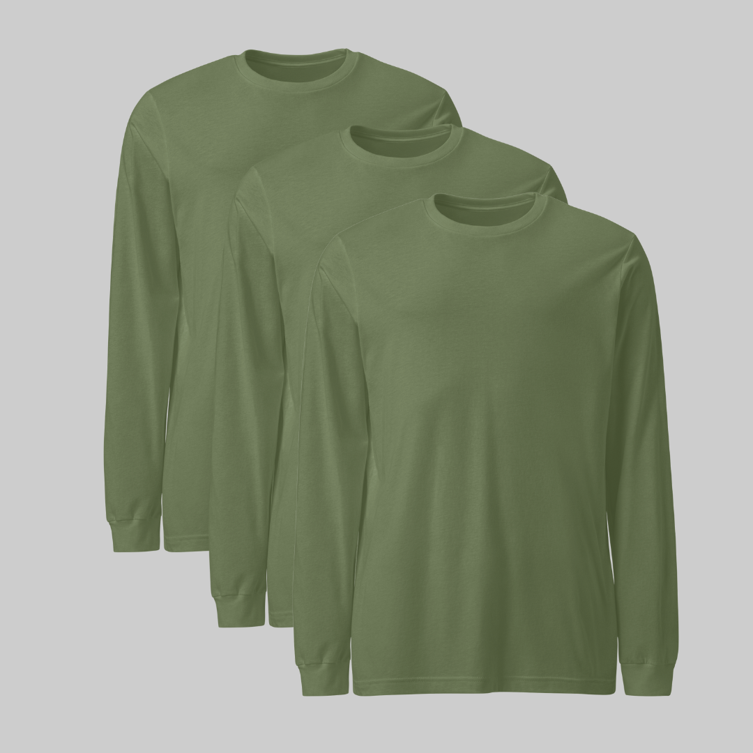 Playera manga larga Pack 3