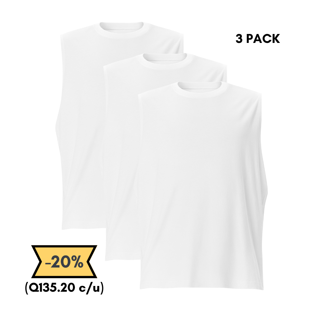 Camiseta Sin Mangas 3 Pack