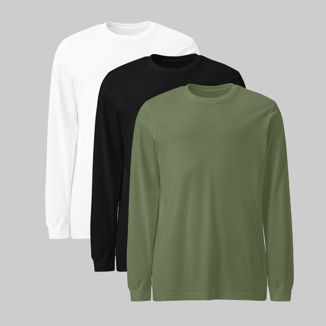 Playera manga larga Pack 3