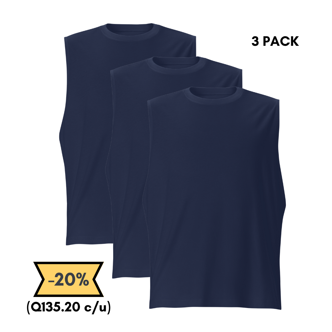 Camiseta Sin Mangas 3 Pack