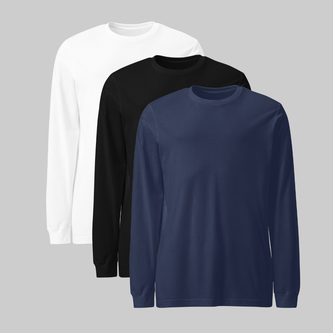 Playera manga larga Pack 3