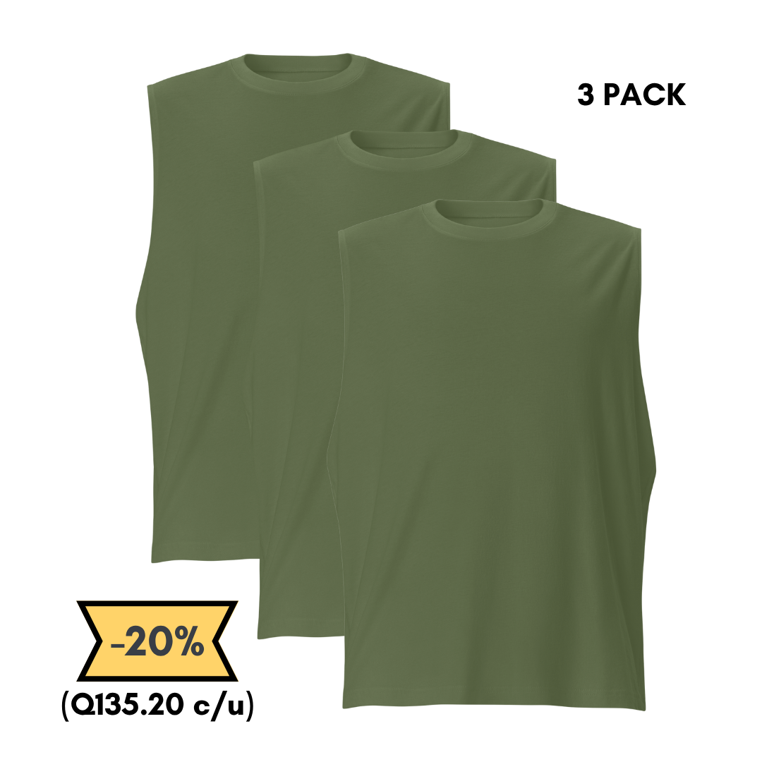 Camiseta Sin Mangas 3 Pack