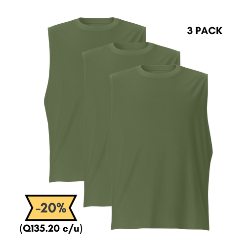 Camiseta Sin Mangas 3 Pack