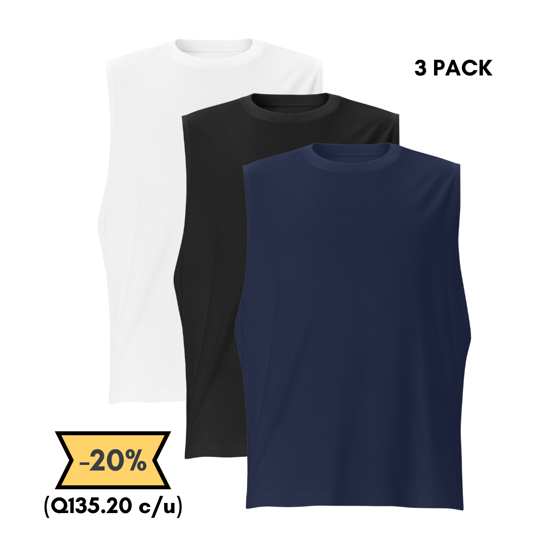 Camiseta Sin Mangas 3 Pack