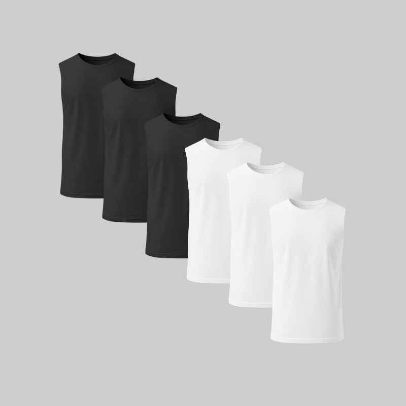 Black Sleeveless T-shirt