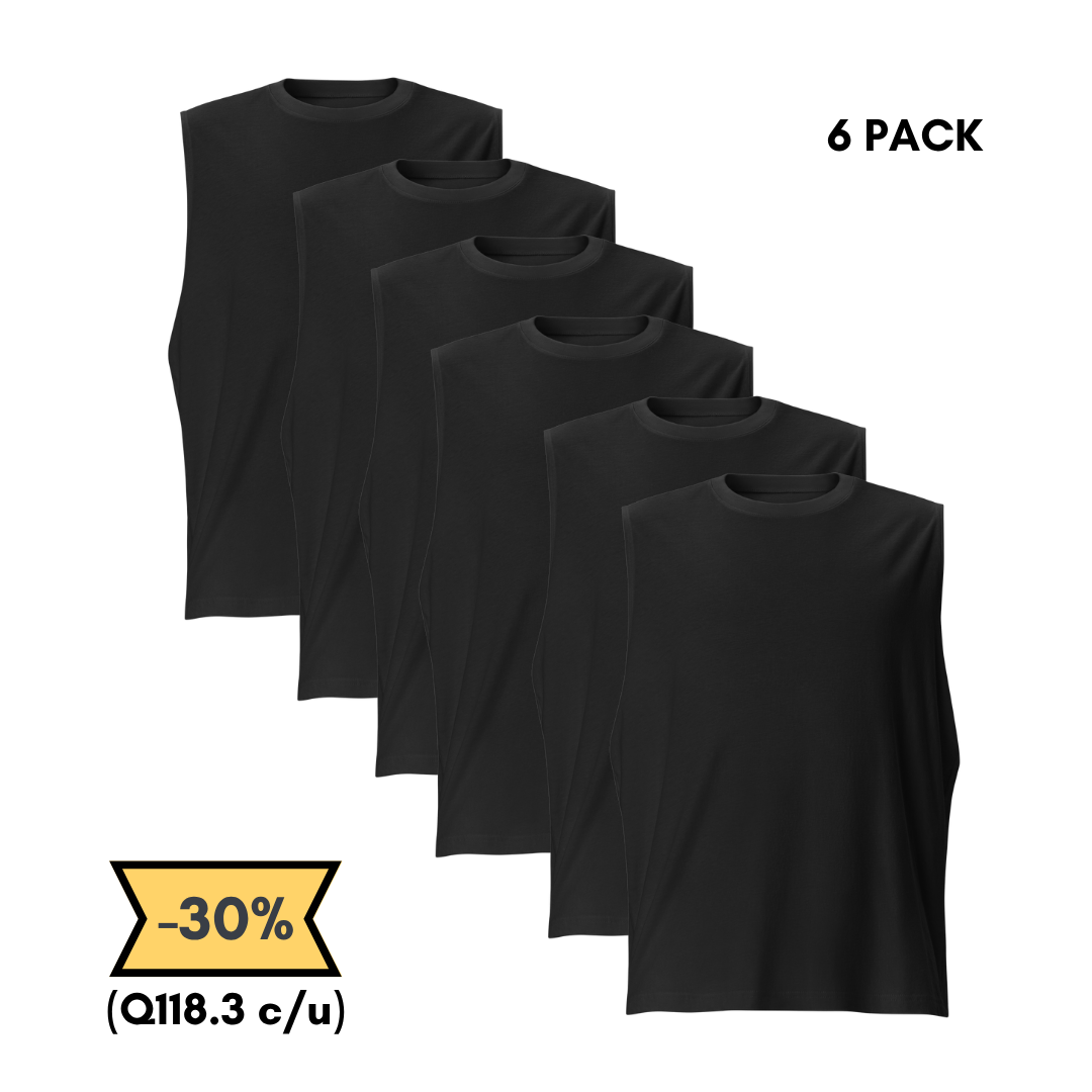 Camiseta Sin Mangas 6 Pack