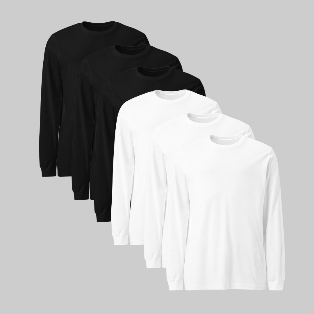 Playera manga larga Pack 6