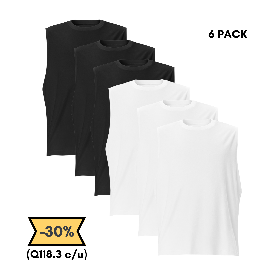 Camiseta Sin Mangas 6 Pack