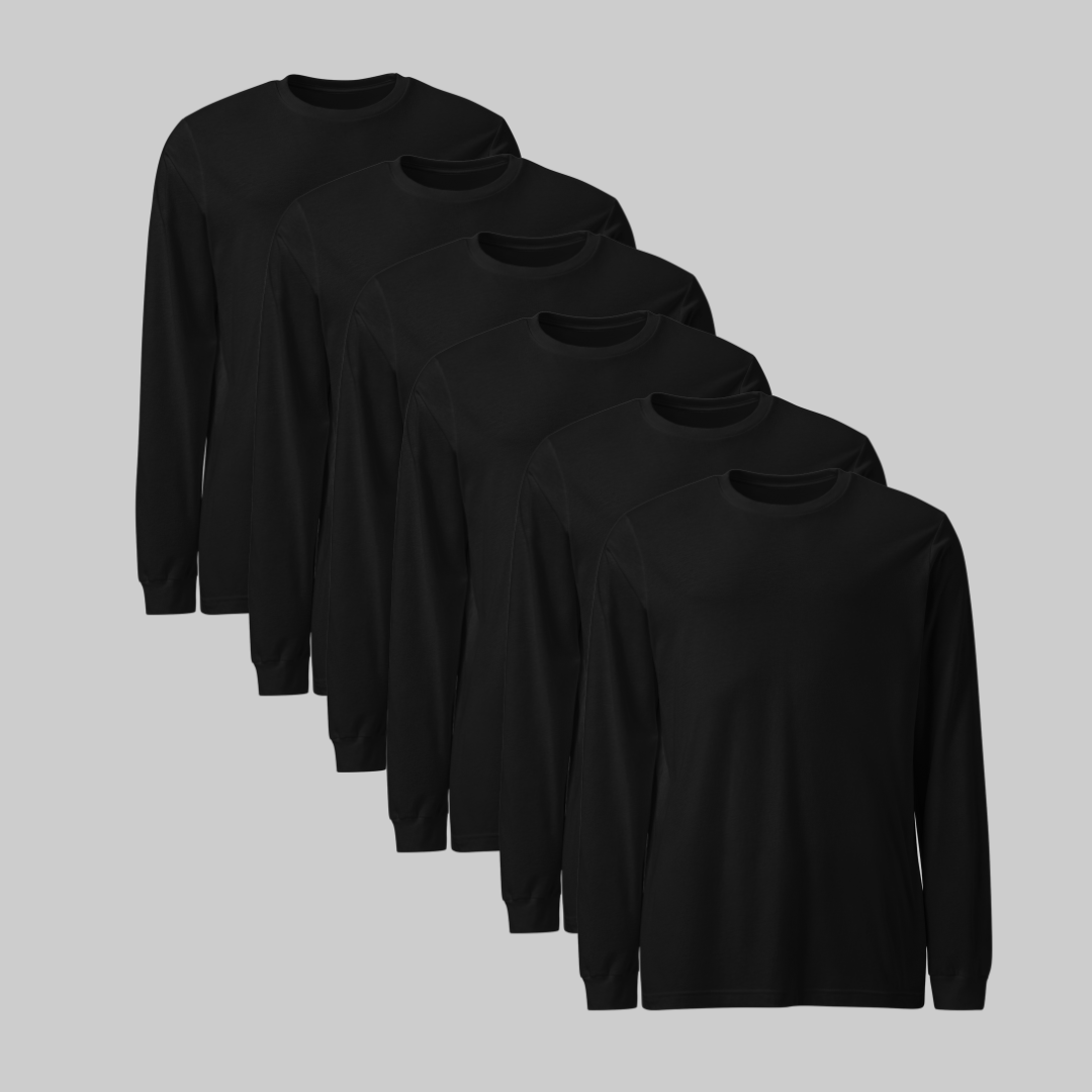 Playera manga larga Pack 6