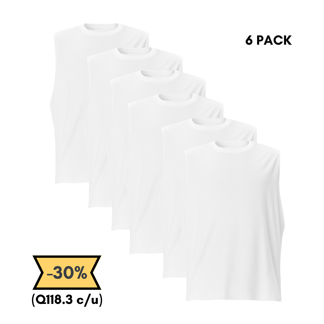 Camiseta Sin Mangas 6 Pack