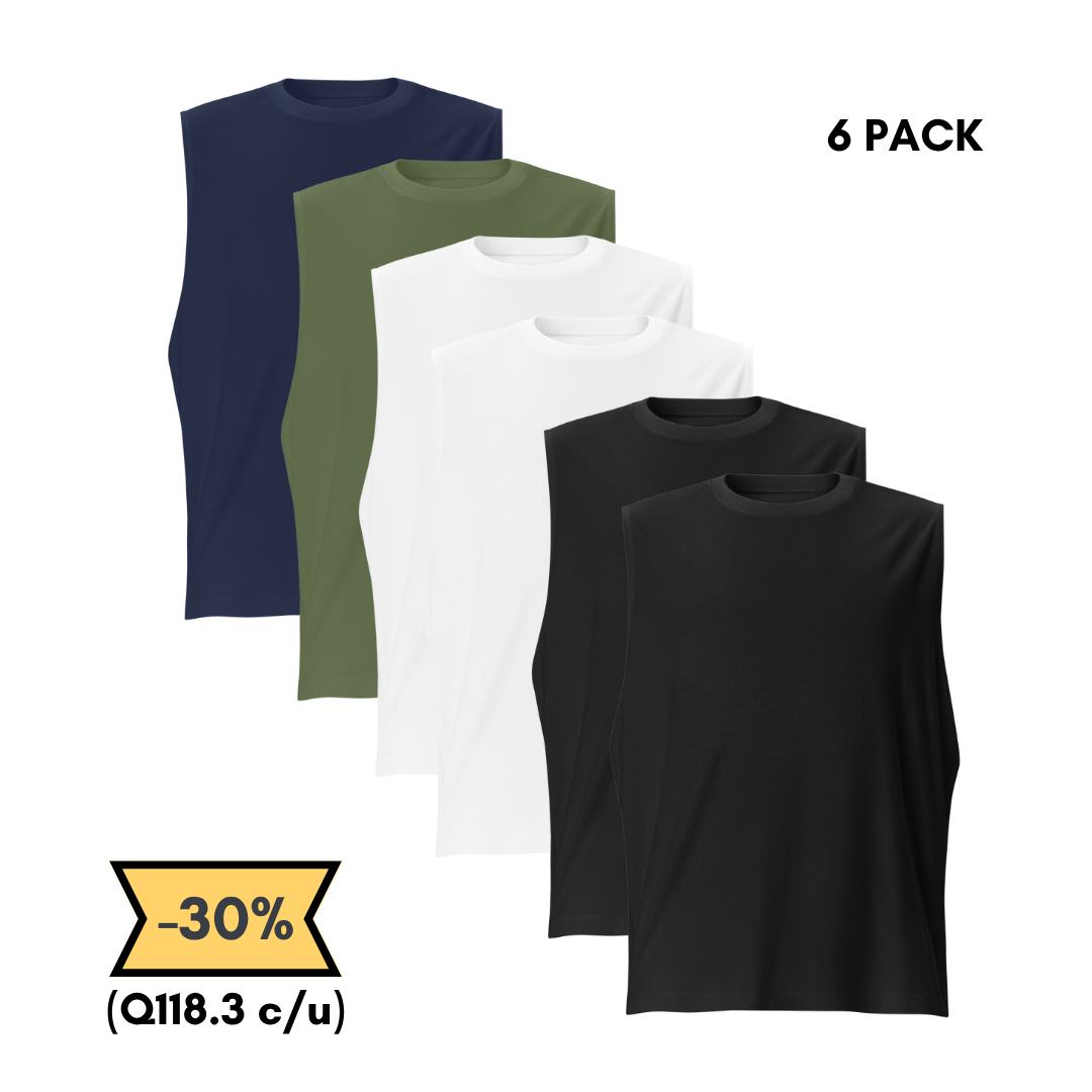 Camiseta Sin Mangas 6 Pack