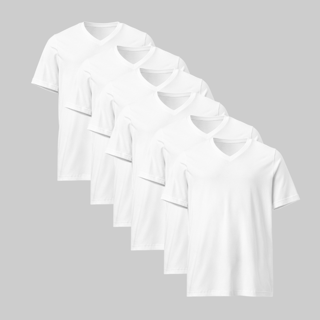 Playera Cuello V Pack 6