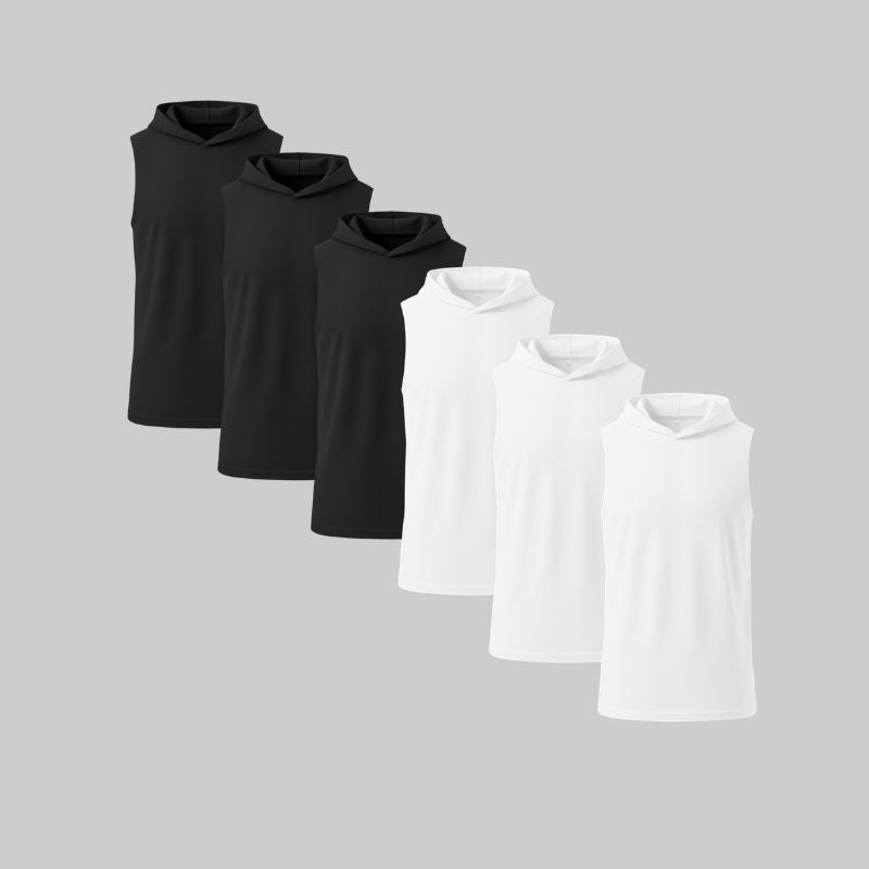 Camiseta Sin Mangas con Capucha Pack 6