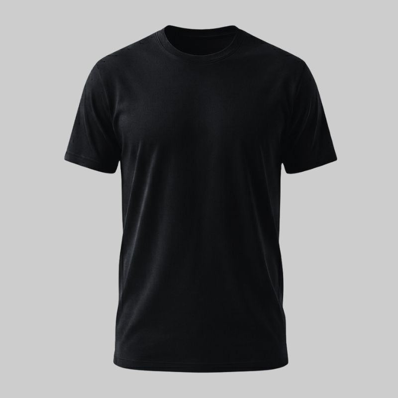 T-shirt en coton noir
