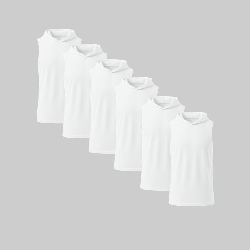 Camiseta Sin Mangas con Capucha Pack 6