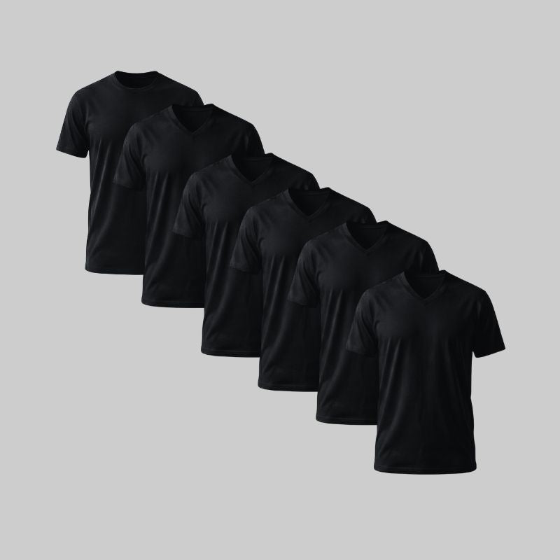 White V-neck T-shirt