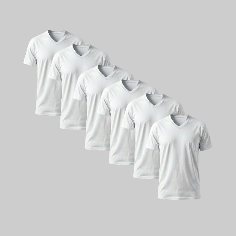 Black V-neck T-shirt