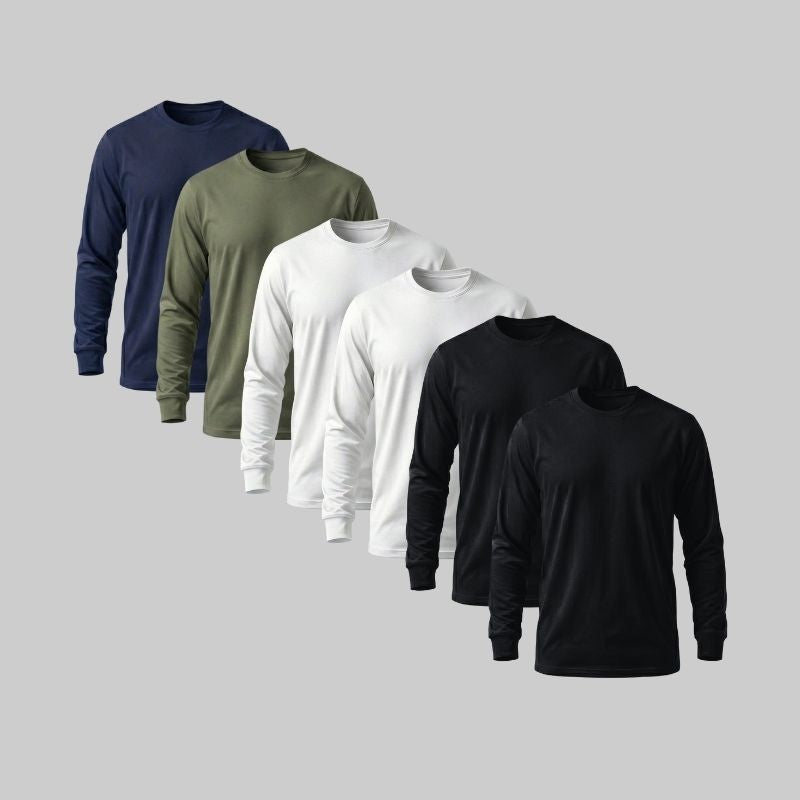 Playera manga larga Pack 6