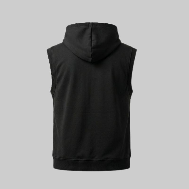 Black Sleeveless T-shirt