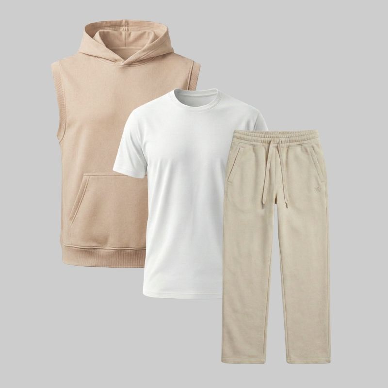 Set Sudadero sin Mangas + Pants