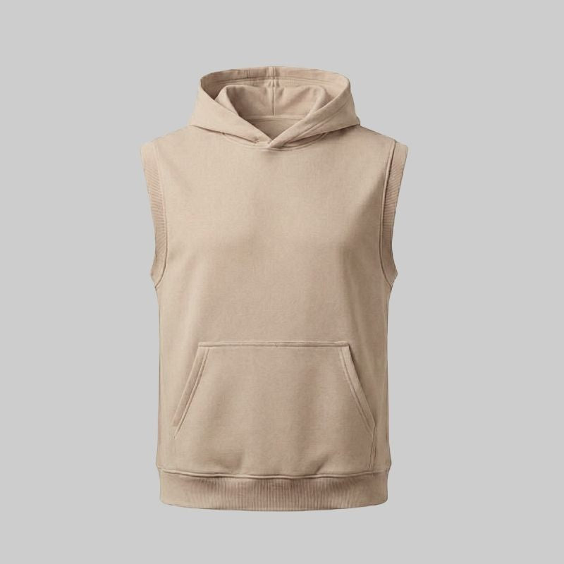 Black Sleeveless T-shirt