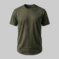 Playera Verde con Corte Curvo