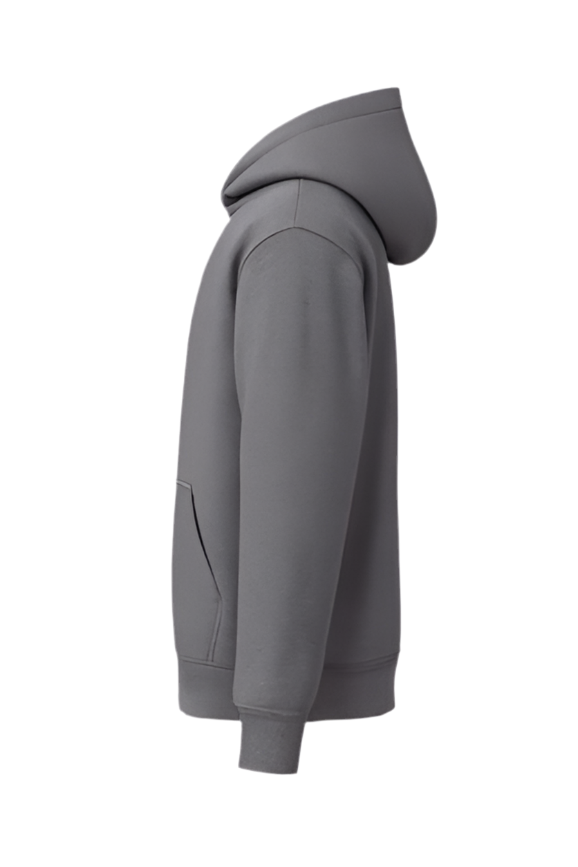 Sudadero con Capucha Gris Jaspeado