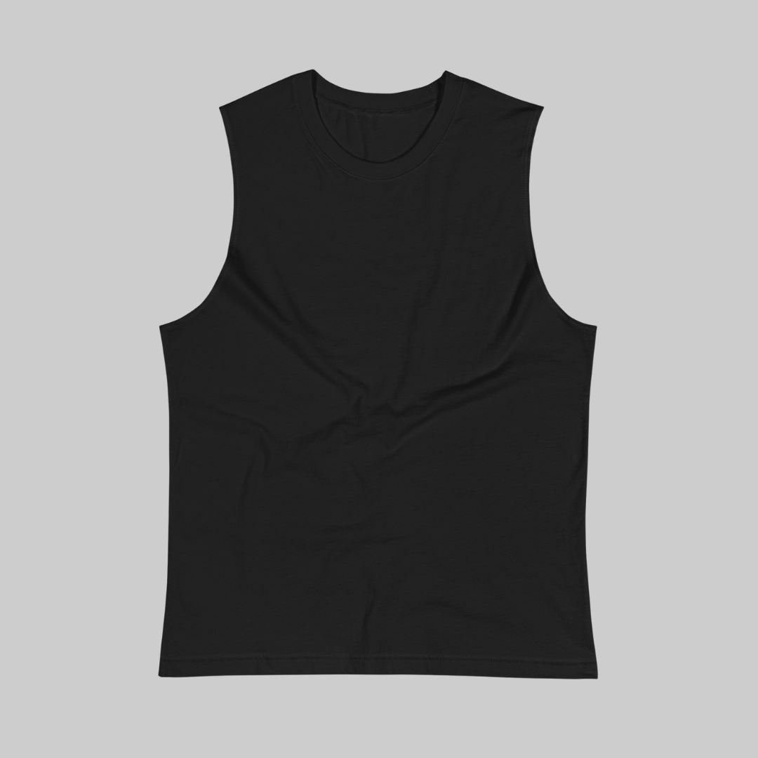 Camiseta Negra de Algodón Sin Mangas - Elegancia y calidad en nuestra insignia. Descubre la perfección del algodón premium importado. Guatemala
