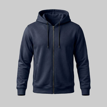 Sudadero Azul con capucha y Zipper