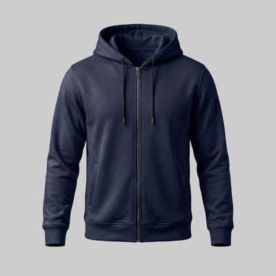 Sudadero Azul con capucha y Zipper
