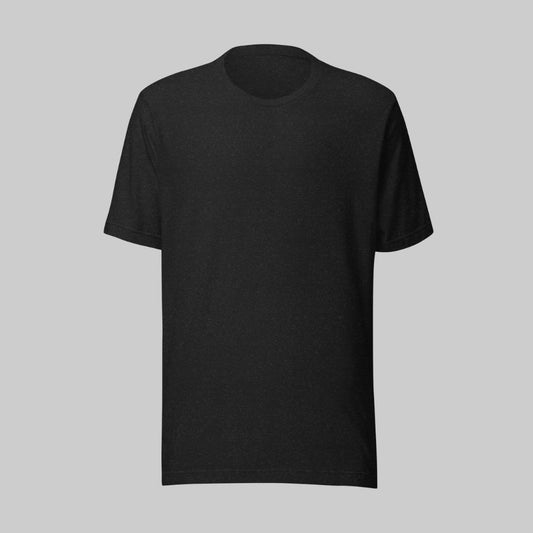 Camiseta Negro Jaspeado de Algodón - Elegancia y calidad en nuestra insignia. Descubre la perfección del algodón premium importado. Guatemala