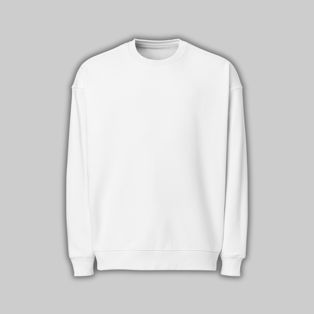 Sudadero Oversize Blanco de Algodón