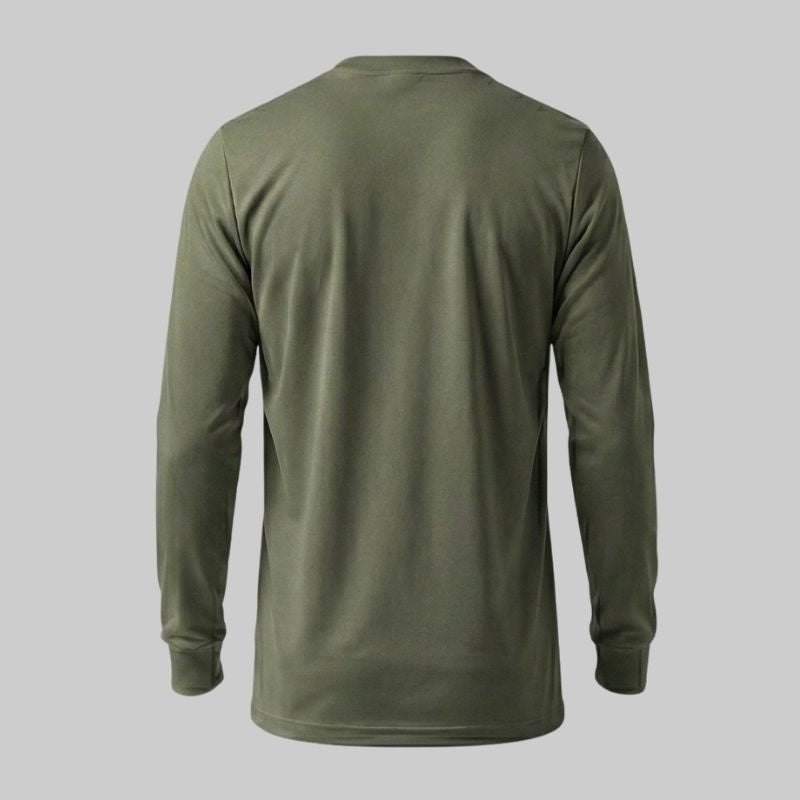 T-shirt à manches longues et col en V