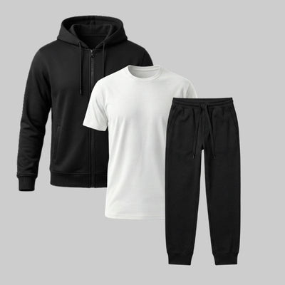 Set Hoodie con Zipper + Jogger