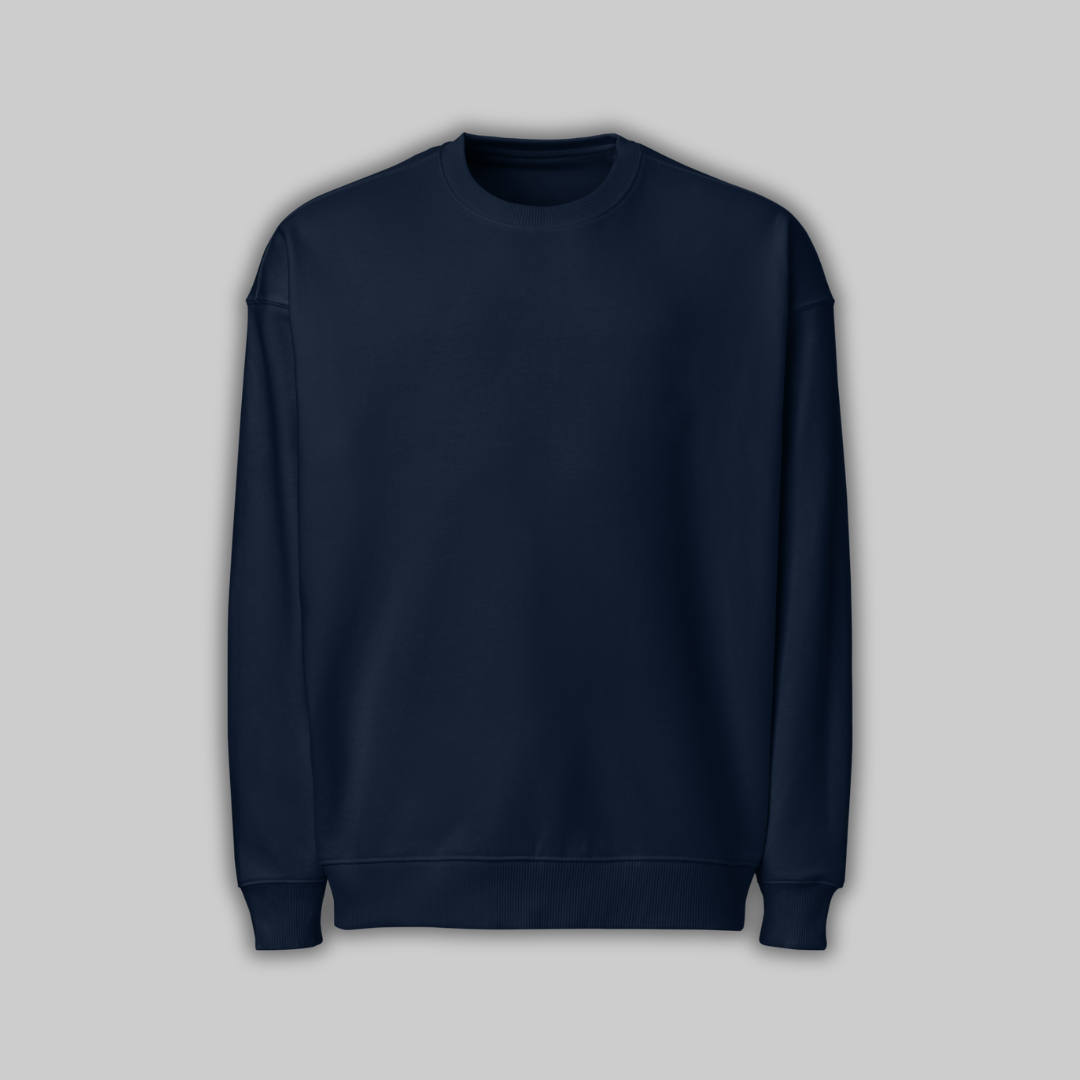Sudadero Oversize Azul de Algodón